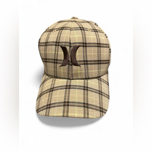Hurley Tan and Brown Plaid Hat - Picture 1 of 4